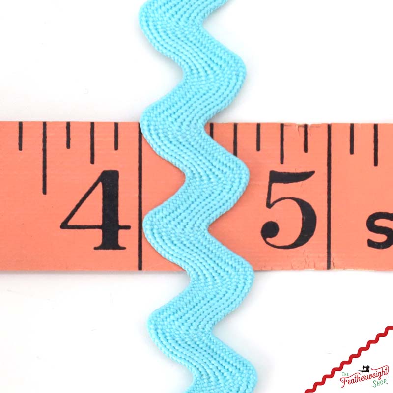 5/8" Inch RILEY AQUA VINTAGE TRIM Large RIC RAC by Lori Holt (by the yard)