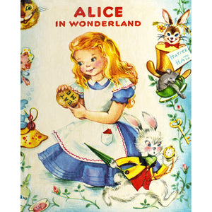 Alice in Wonderland Fabric Panel