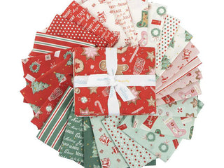Load image into Gallery viewer, Fabric, Holiday Cheer by My Mind&#39;s Eye- FAT QUARTER BUNDLE