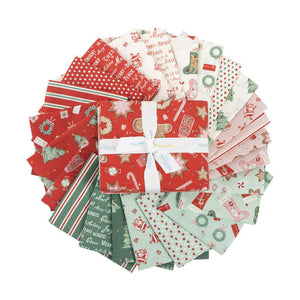 Fabric, Holiday Cheer by My Mind's Eye- FAT QUARTER BUNDLE