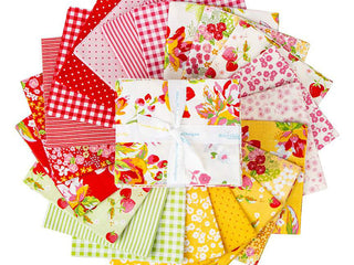 Load image into Gallery viewer, Fabric, Picnic Florals by My Mind&#39;s Eye - FAT QUARTER BUNDLE