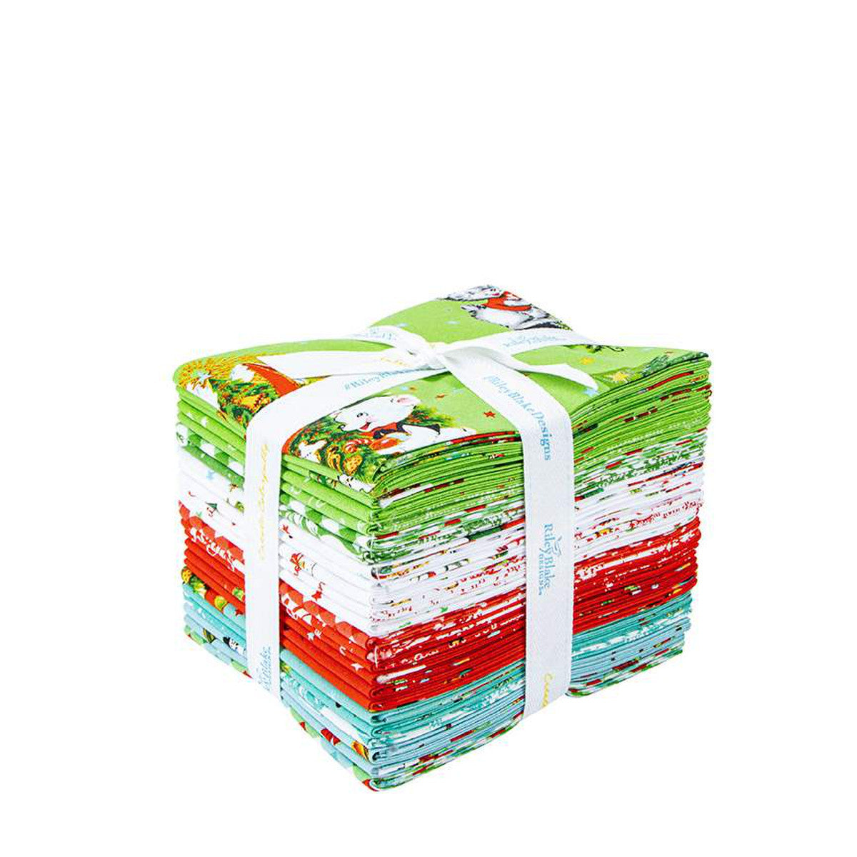 Fabric, JINGLE BELLS Retro Christmas - FAT QUARTER BUNDLE