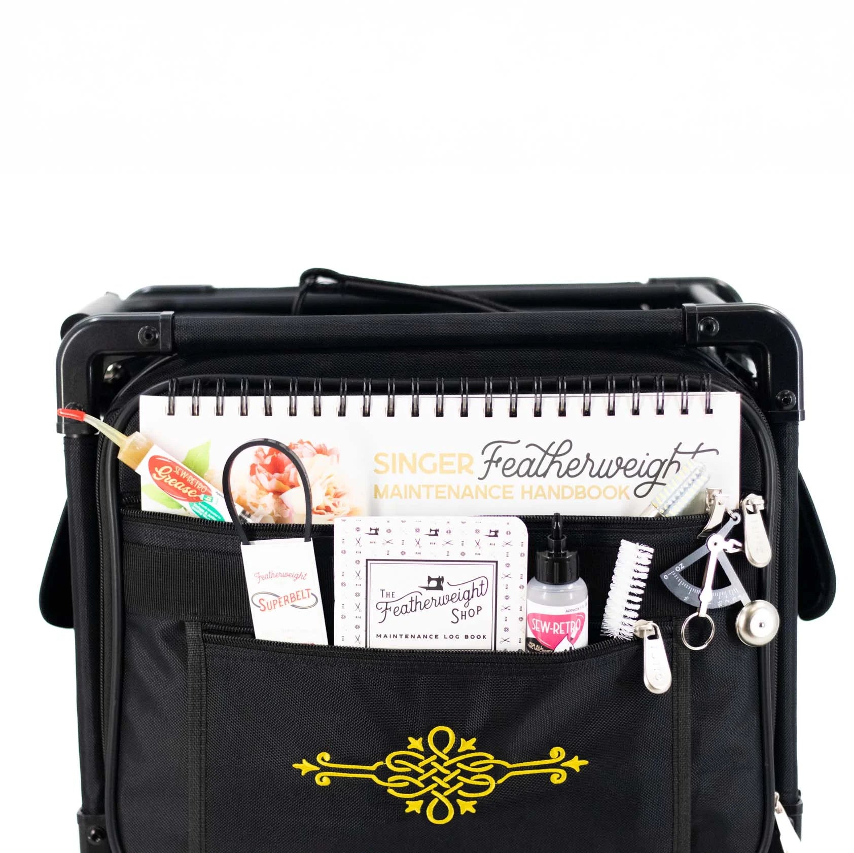 BAG, Featherweight Flyer Rolling Tote by Tutto fits Singer Featherweight 221 & 222