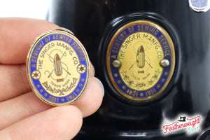 LAPEL Pin - Enamel 1851-1951 Centennial Featherweight Badge
