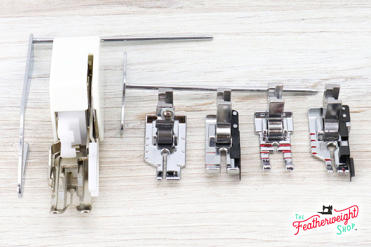 アクセサリー CAREERING QUILT 701 (SV) pierce Attachments Box Empty, Singer Featherweight (New) – The Singer