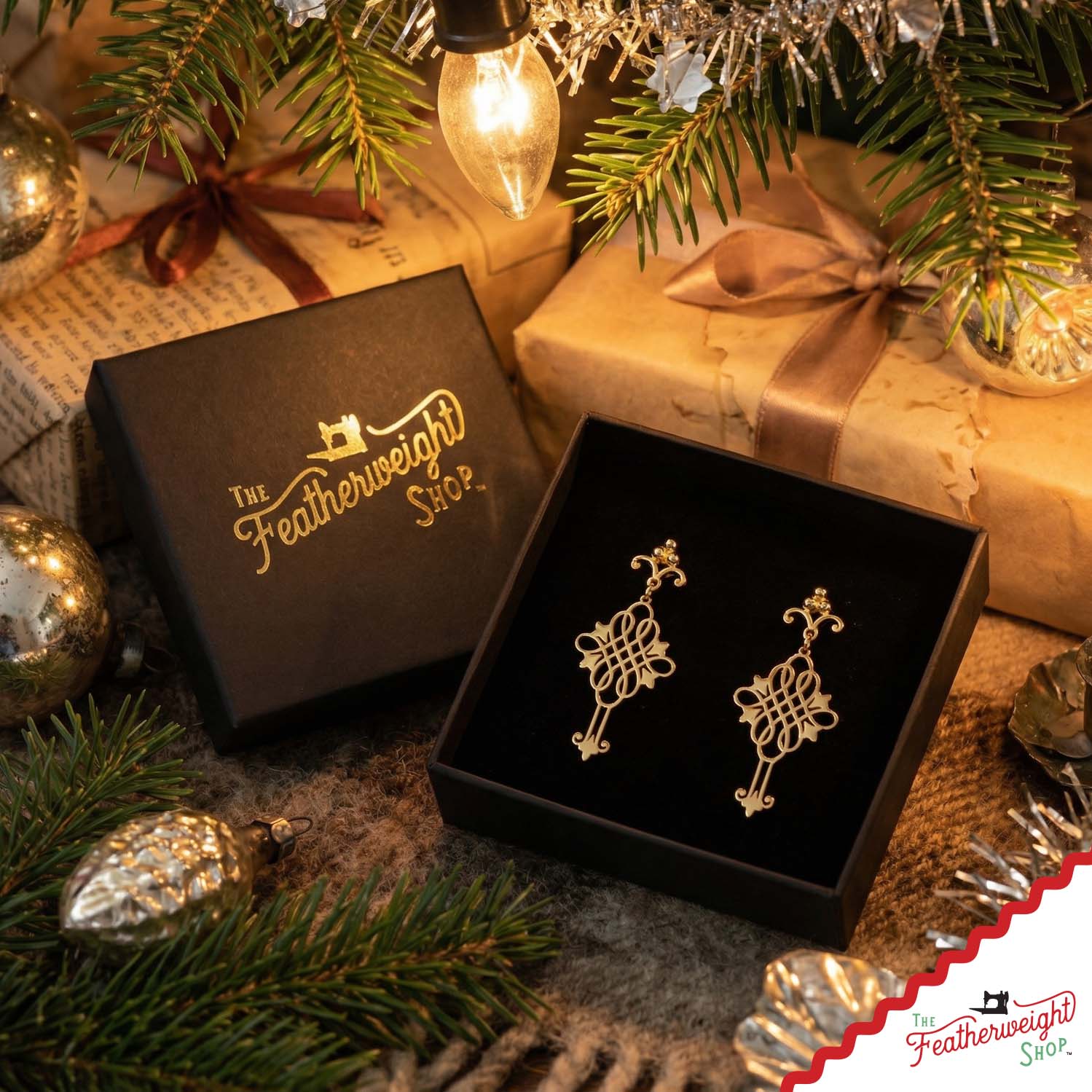 Jewelry, Singer Featherweight CELTIC KNOT Gold, EARRINGS