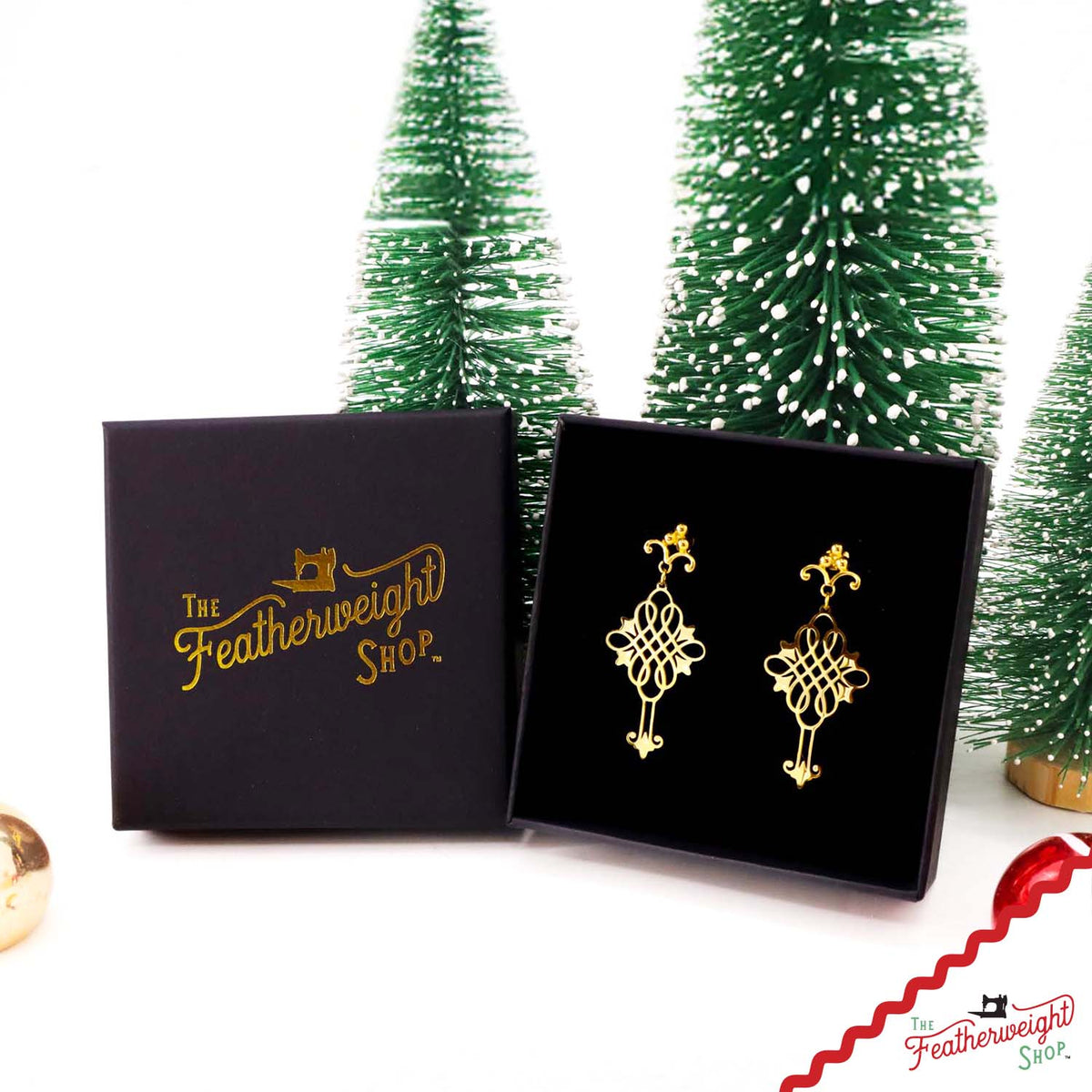 Jewelry, Singer Featherweight CELTIC KNOT Gold, EARRINGS