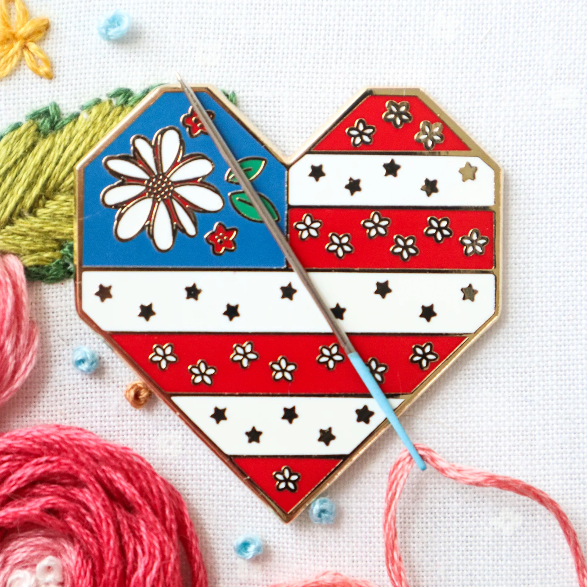 Needle Minder, SWEET FREEDOM HEART by Flamingo Toes