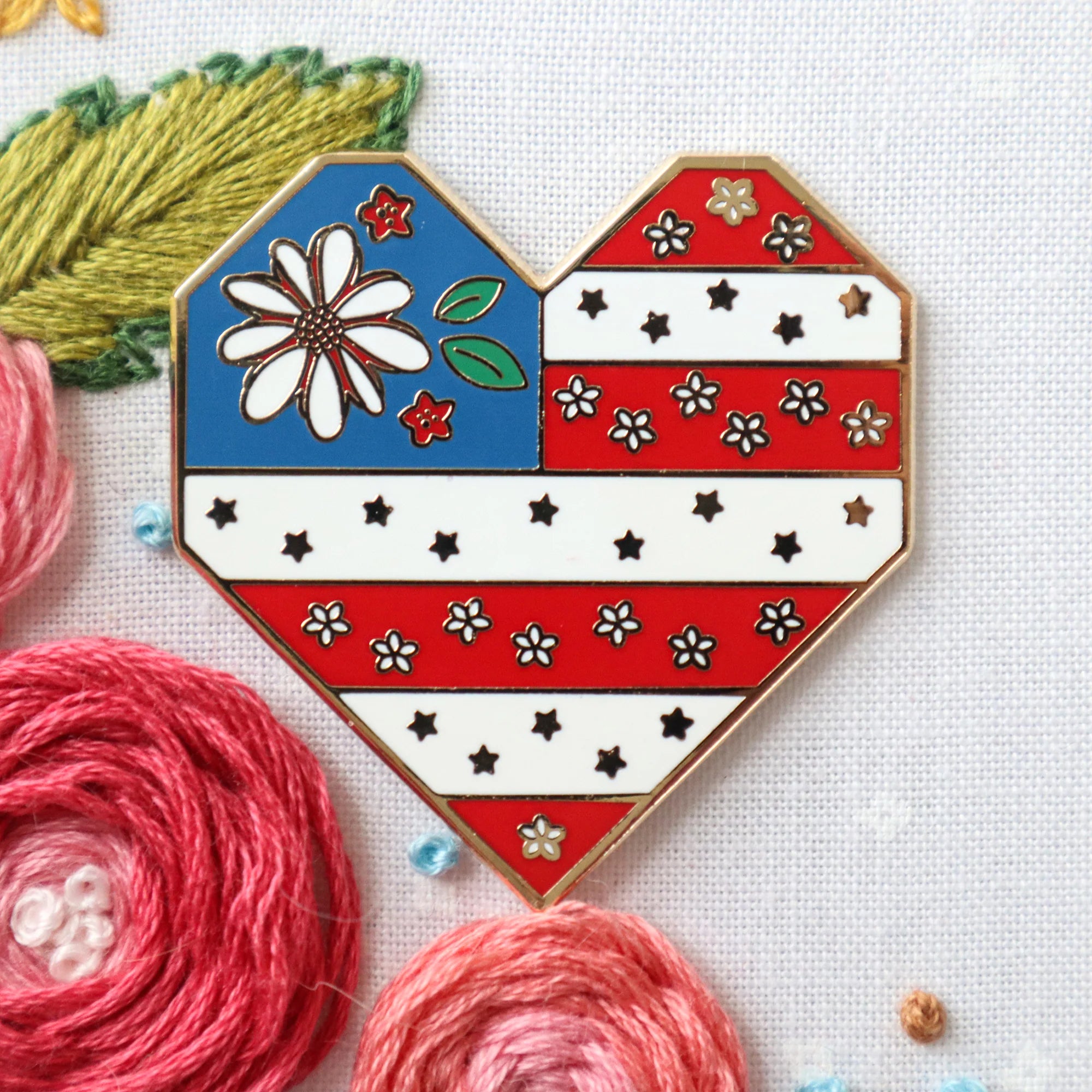 Needle Minder, SWEET FREEDOM HEART by Flamingo Toes