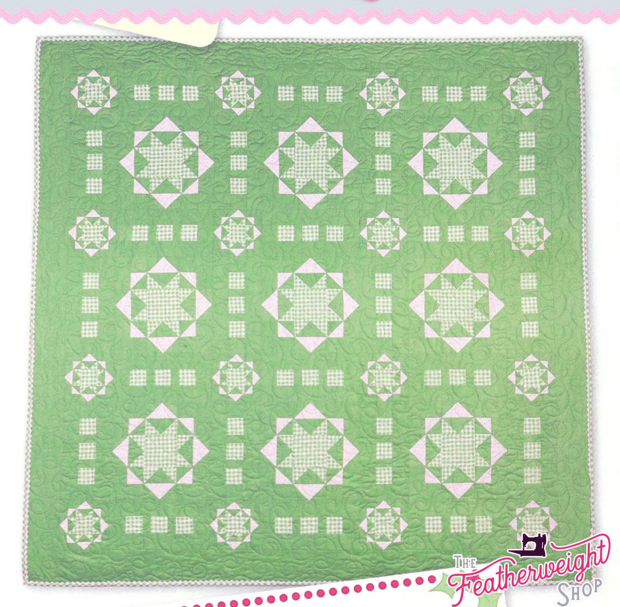 QUILT KIT, Lori Holt Two Color Quilt EVER-GREEN (Pattern Book Optional)