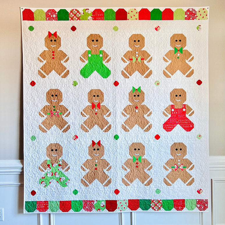 PATTERN, Ginger & Jolly Gingerbread Quilt By My Sew Quilty Life