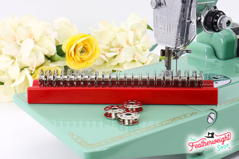 Grabobbin Magnetic Bobbin Holder Red The Singer Featherweight Shop