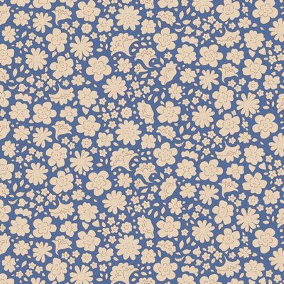 Fabric, Creating Memories by Tilda - Carla BLUE (by the yard)