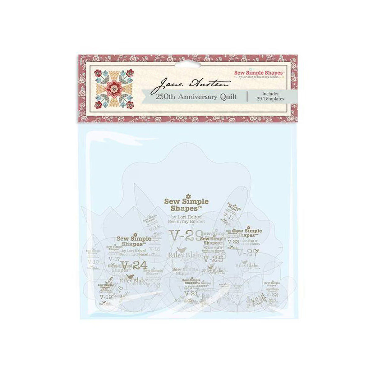 Sew Simple Shapes, Jane Austen 250th Anniversary Quilt by Lori Holt of Bee in My Bonnet