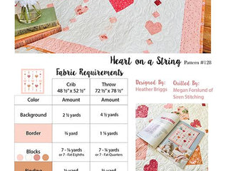 Load image into Gallery viewer, PATTERN, Heart on a String Quilt By My Sew Quilty Life