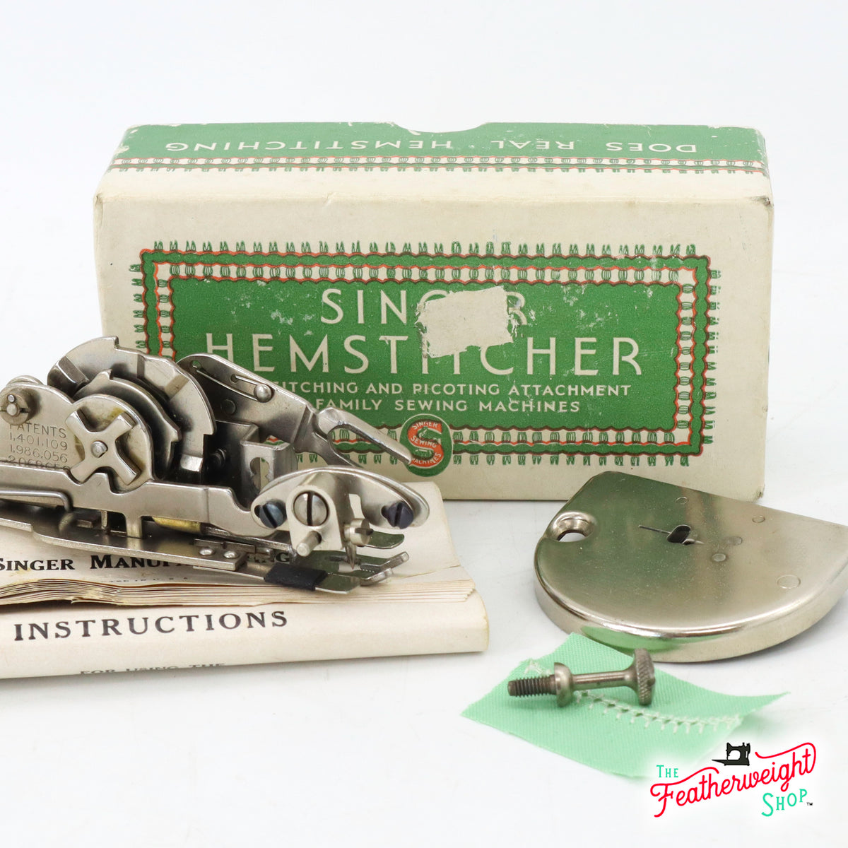 Singer Featherweight 221 Hemstitcher & Picot Attachment – The Singer ...
