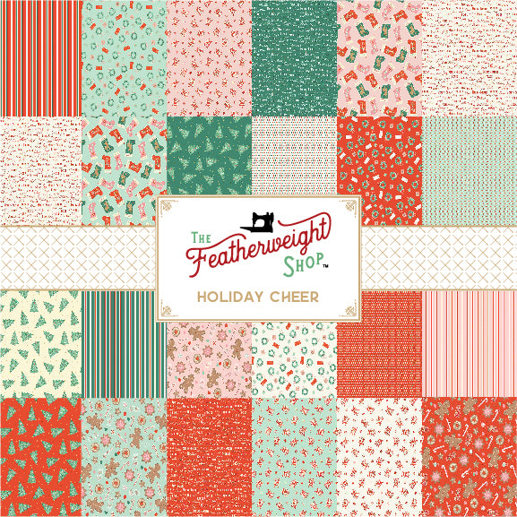 Holiday Cheer fabric swatch collage