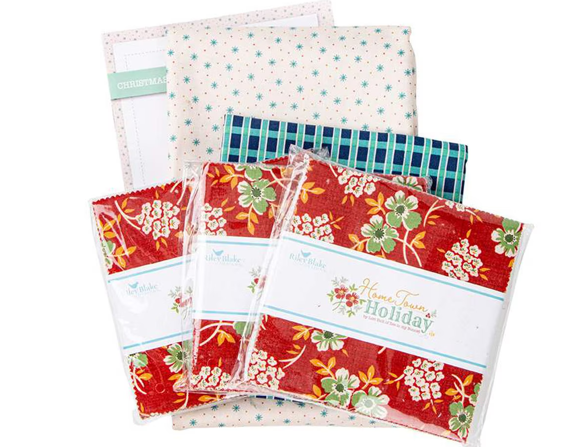 Quilt Kit, Boxed Set - Christmas Candy Canes Table Runner by Lori Holt