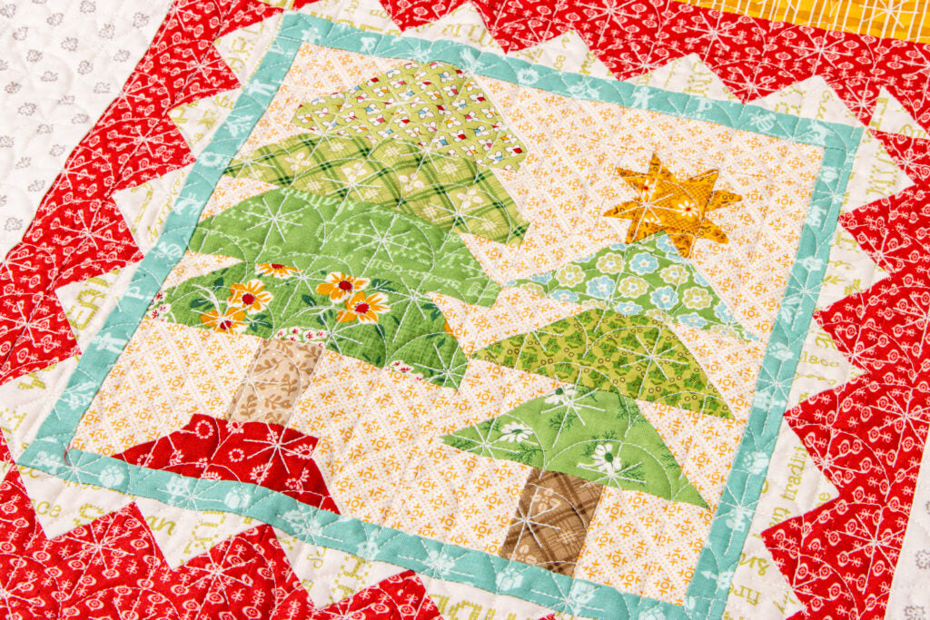 PATTERN, Candles Christmas Stocking Quilt Seeds ~  No. 6 Block by Lori Holt