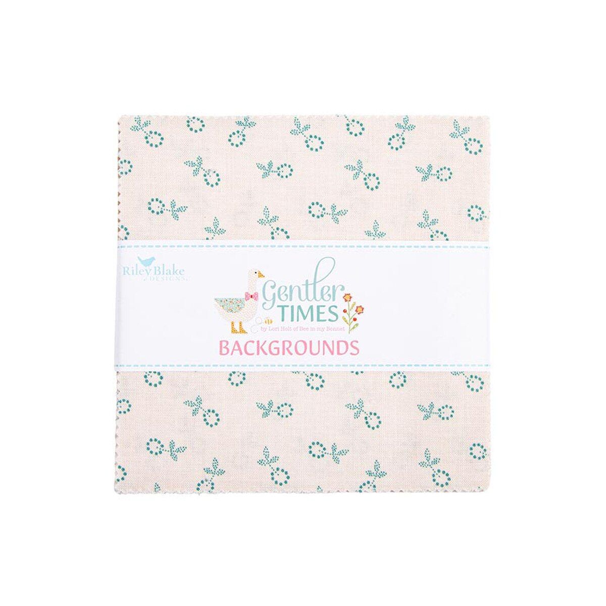 Fabric, Gentler Times BACKGROUNDS by Lori Holt - 5-INCH STACKER