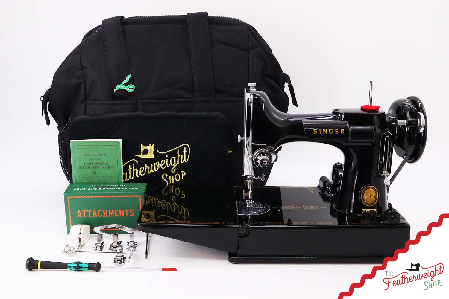 Singer Featherweight 221 Sewing Machine, AL9121** - Quilter's Special!