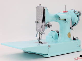 Load image into Gallery viewer, Singer Featherweight 221, AE213*** - Fully Restored in Snowflake Blue