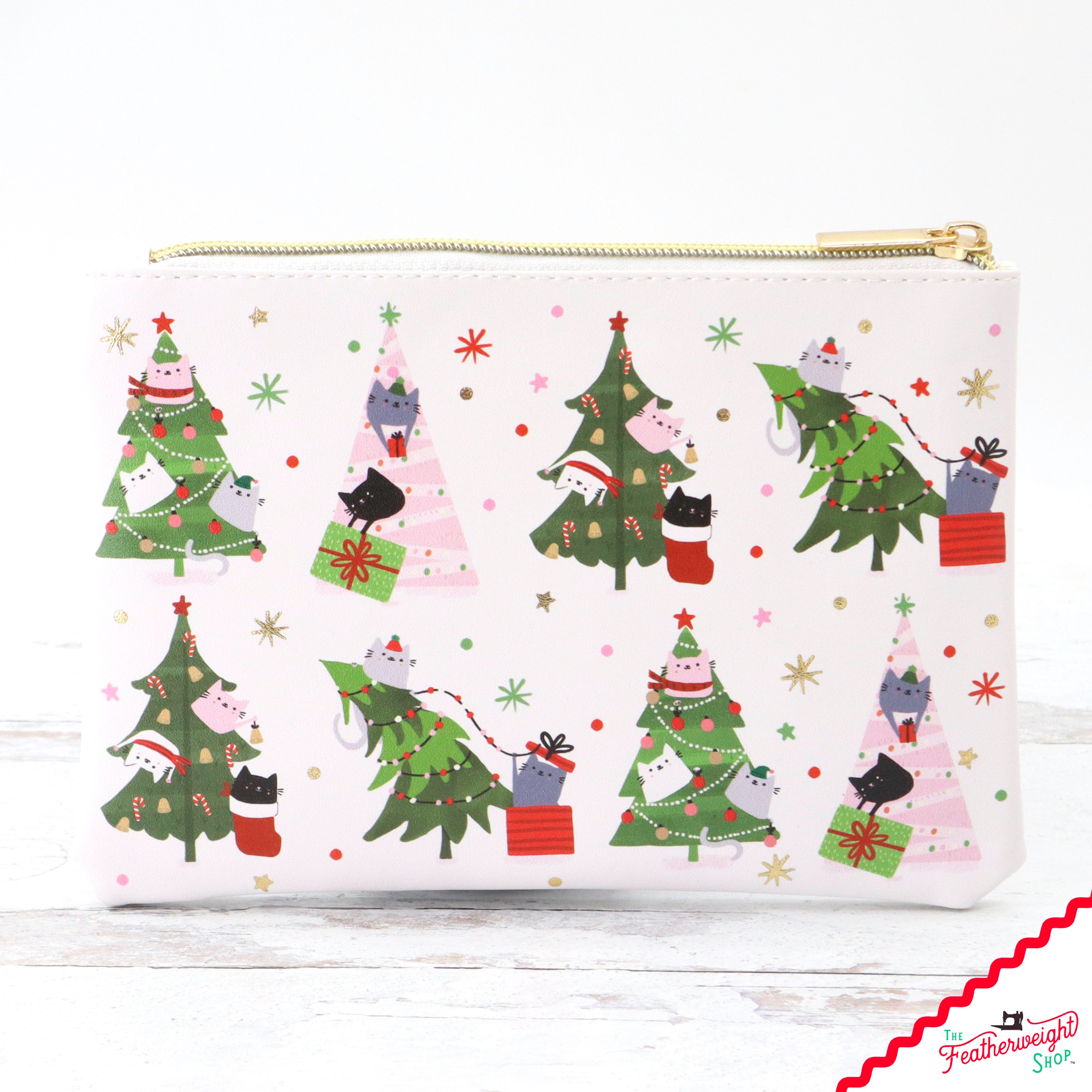 Bag, Christmas Trees & Cats Glam Zipper