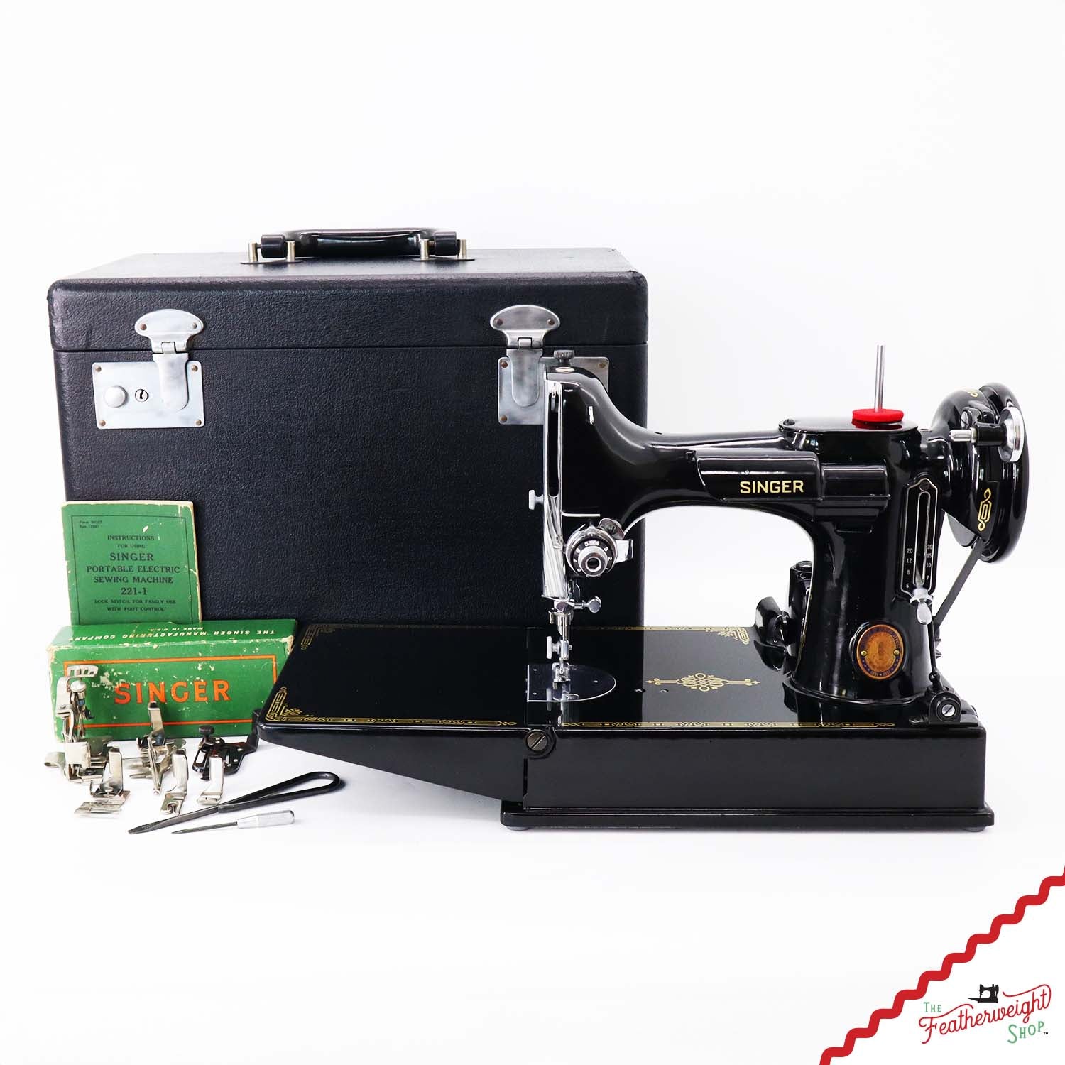 Singer Featherweight 221 Sewing Machine, Centennial: AK097***