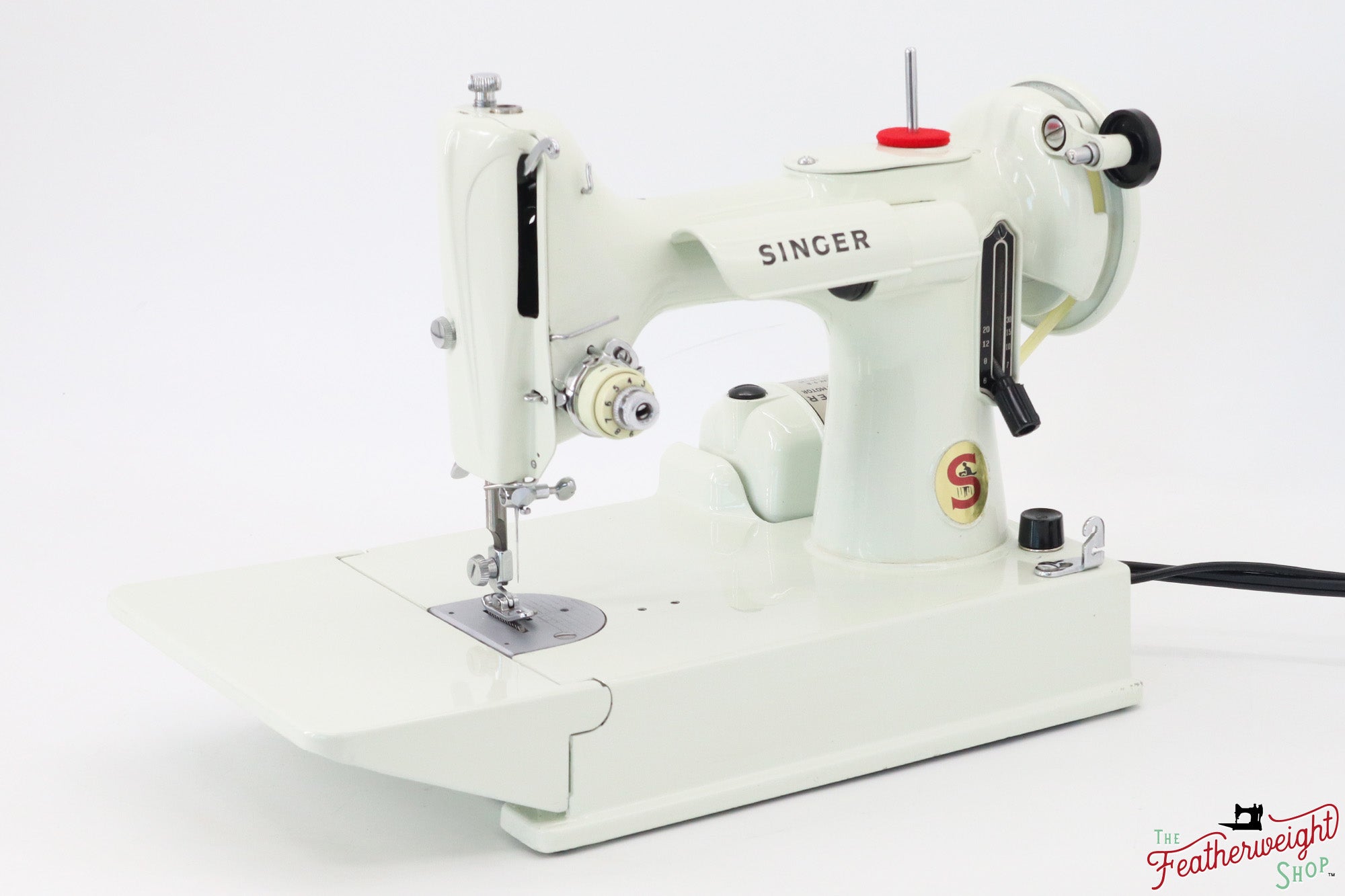 Singer Featherweight 221 Sewing Machine, WHITE - EV978***