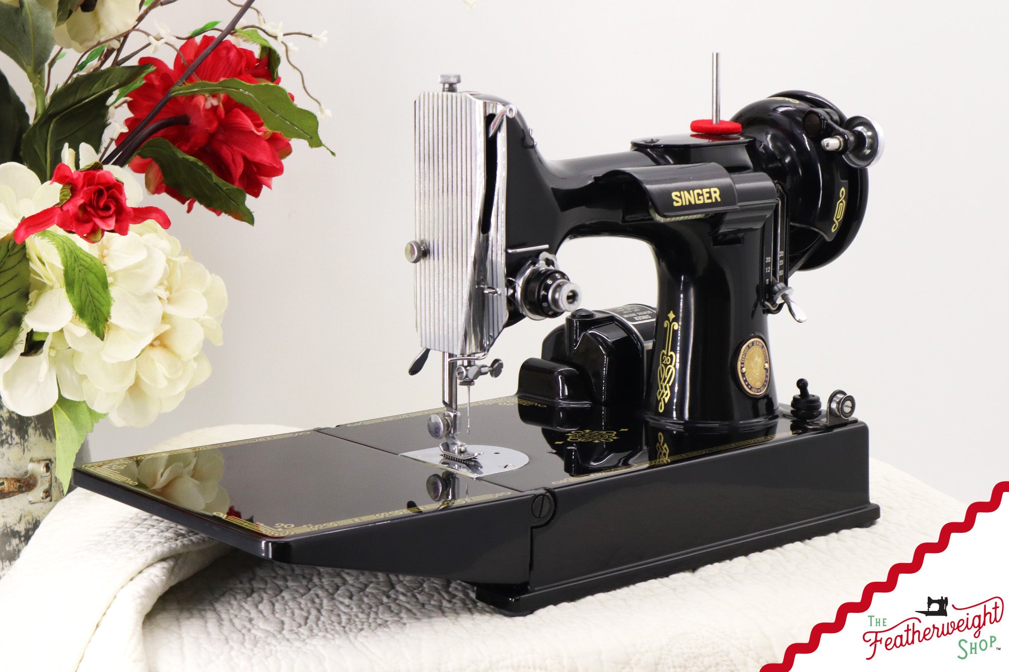 Singer Featherweight 221, Centennial - AJ900*** - Restored Featherweight Shop Edition!