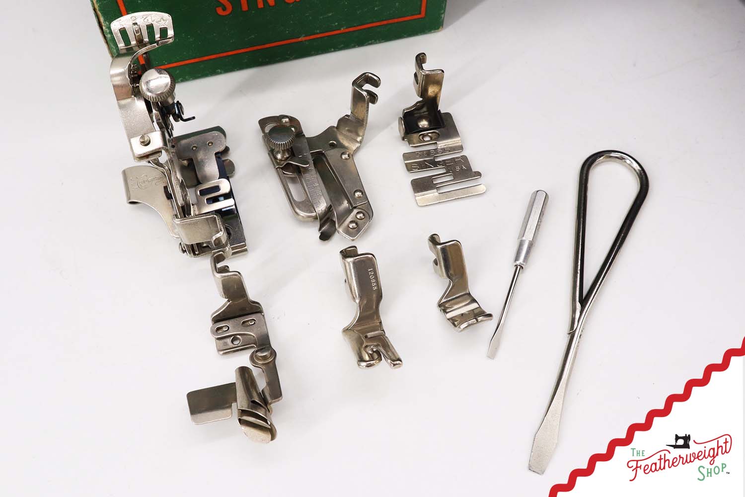 Singer Featherweight 221 Sewing Machine AH194***, RARE M.R. Decal - Fully Restored in Gloss Black