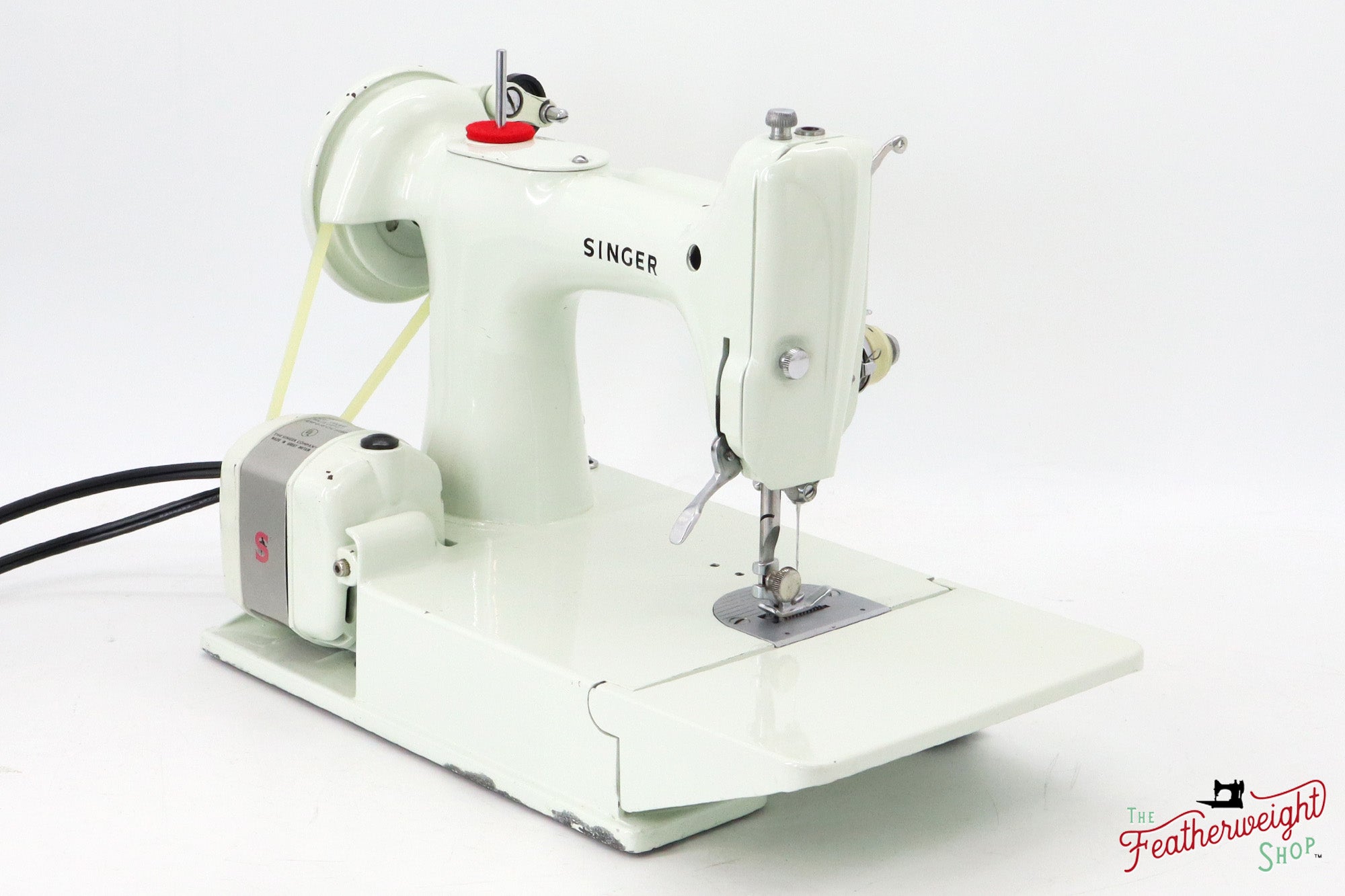 工芸品 ligi / Opera singer Singer Featherweight 221 Sewing Machine, WHITE - EV784