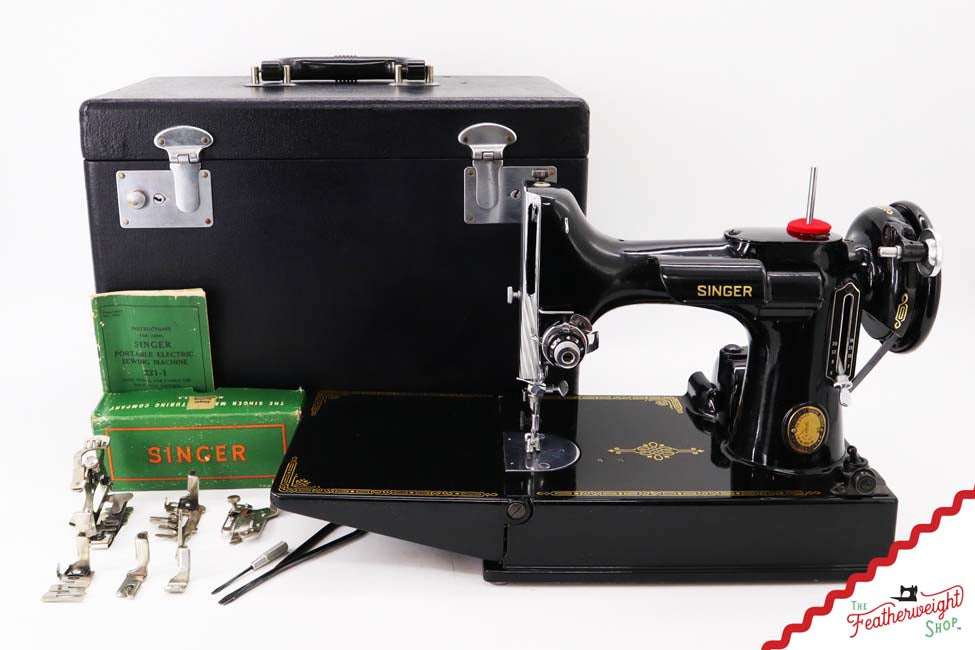 Singer Featherweight 221 Sewing Machine, Centennial: AK594***