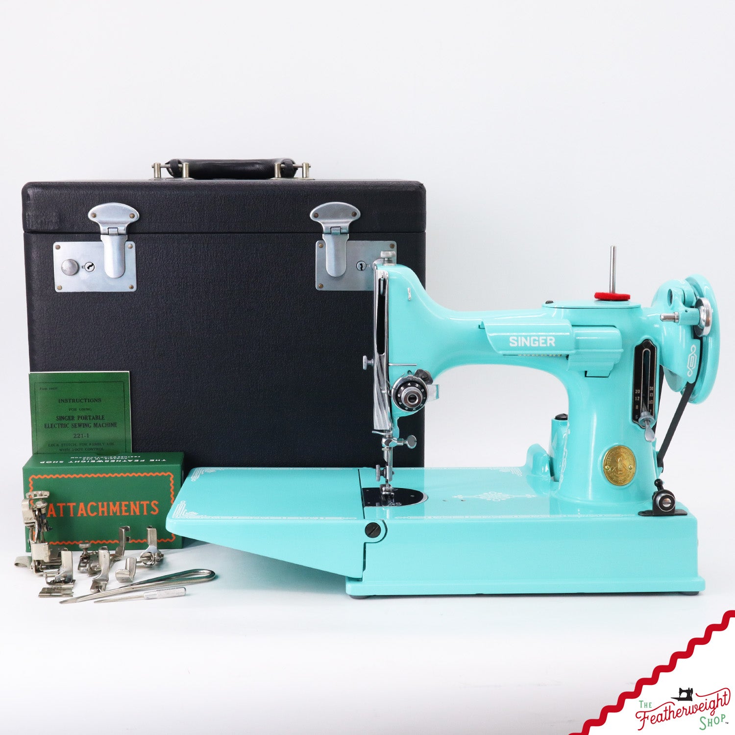 Singer Featherweight 221 AJ108*** - Fully Restored in Tiffany Blue