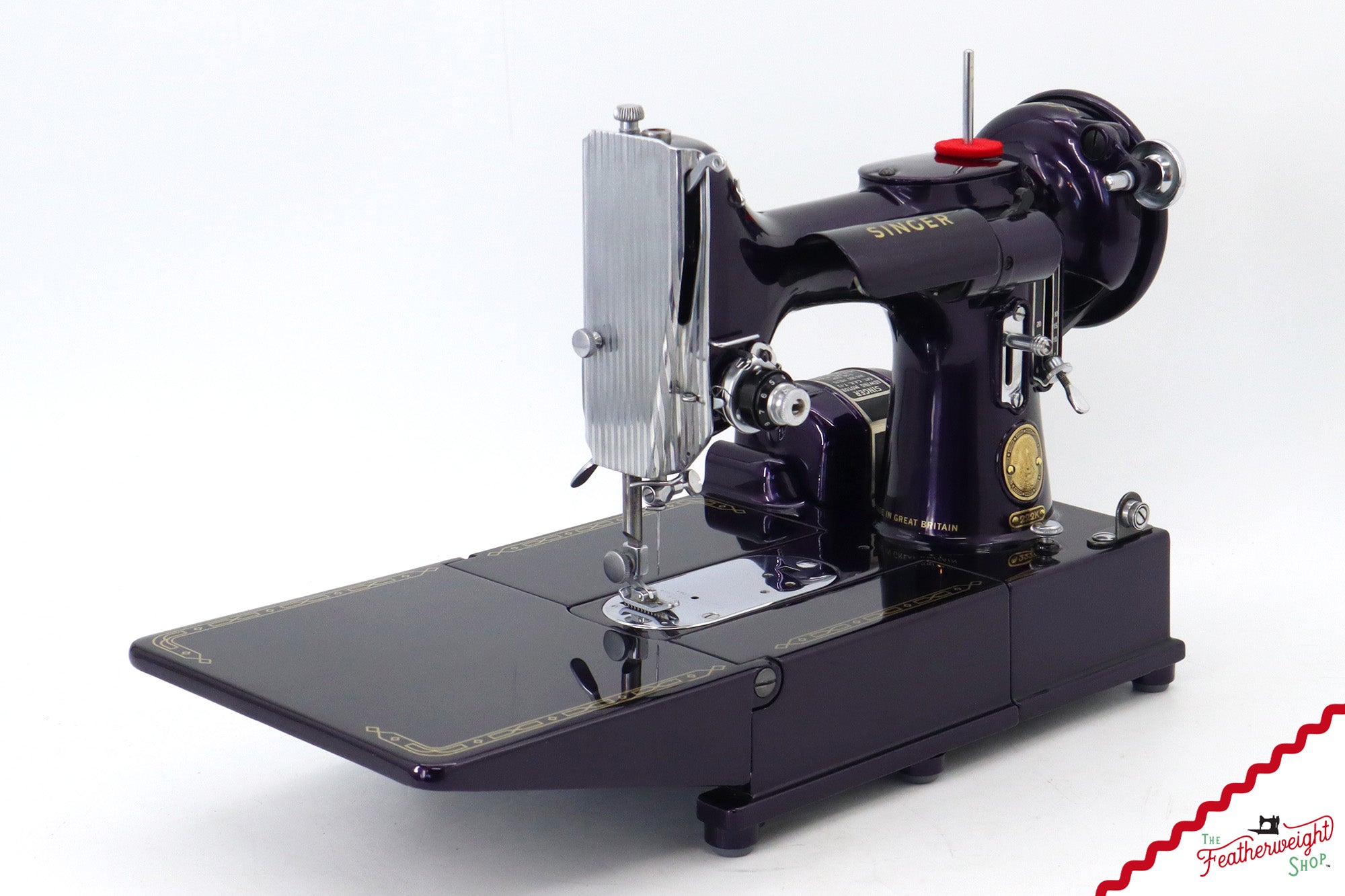 Singer Featherweight 222K - EJ91365* - Fully Restored in Black Iris