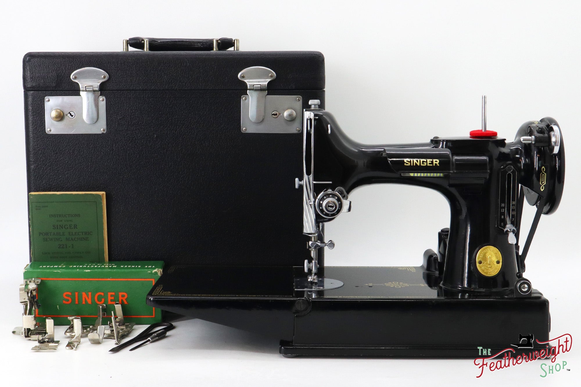 Singer Featherweight 221 Sewing Machine, AH576*** - 1948