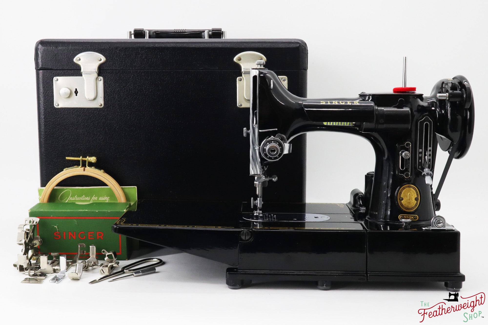 Singer Featherweight 222K Sewing Machine - EM9585**, 1957