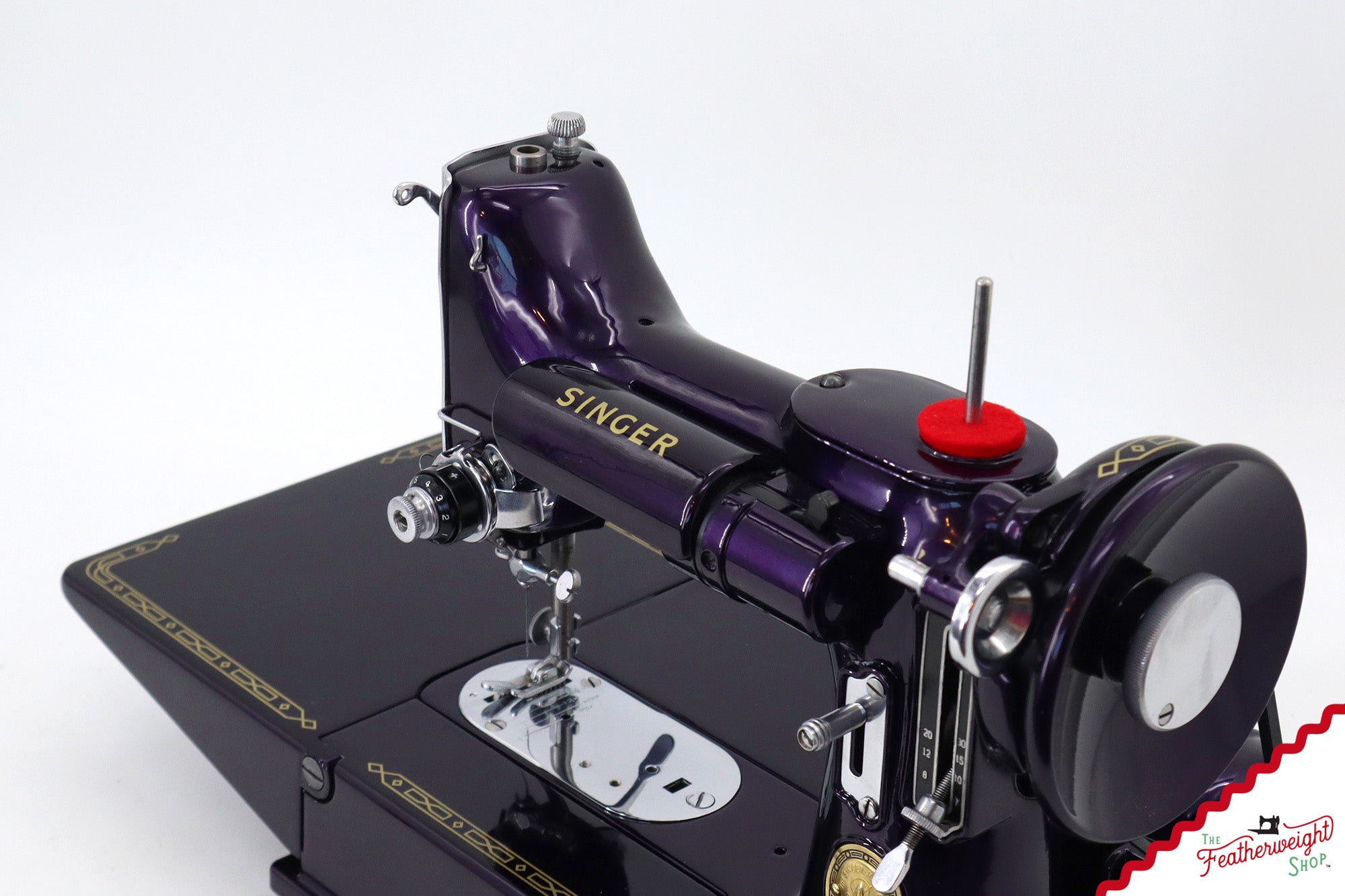 Singer Featherweight 222K - EJ91365* - Fully Restored in Black Iris