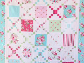Load image into Gallery viewer, Pot Luck Quilt Pattern using Barefoot Roses