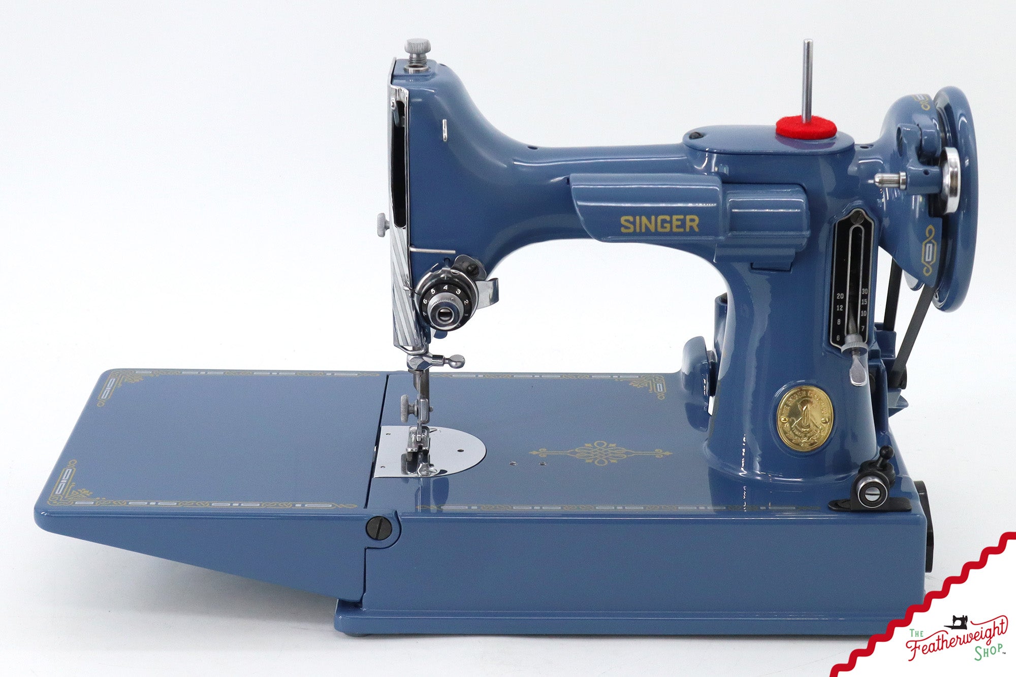 Singer Featherweight 221, AH644*** - Fully Restored in Denim