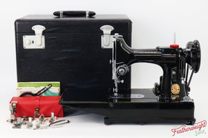 Singer Featherweight 222K Sewing Machine, Red 'S' - EP54333* - 1959
