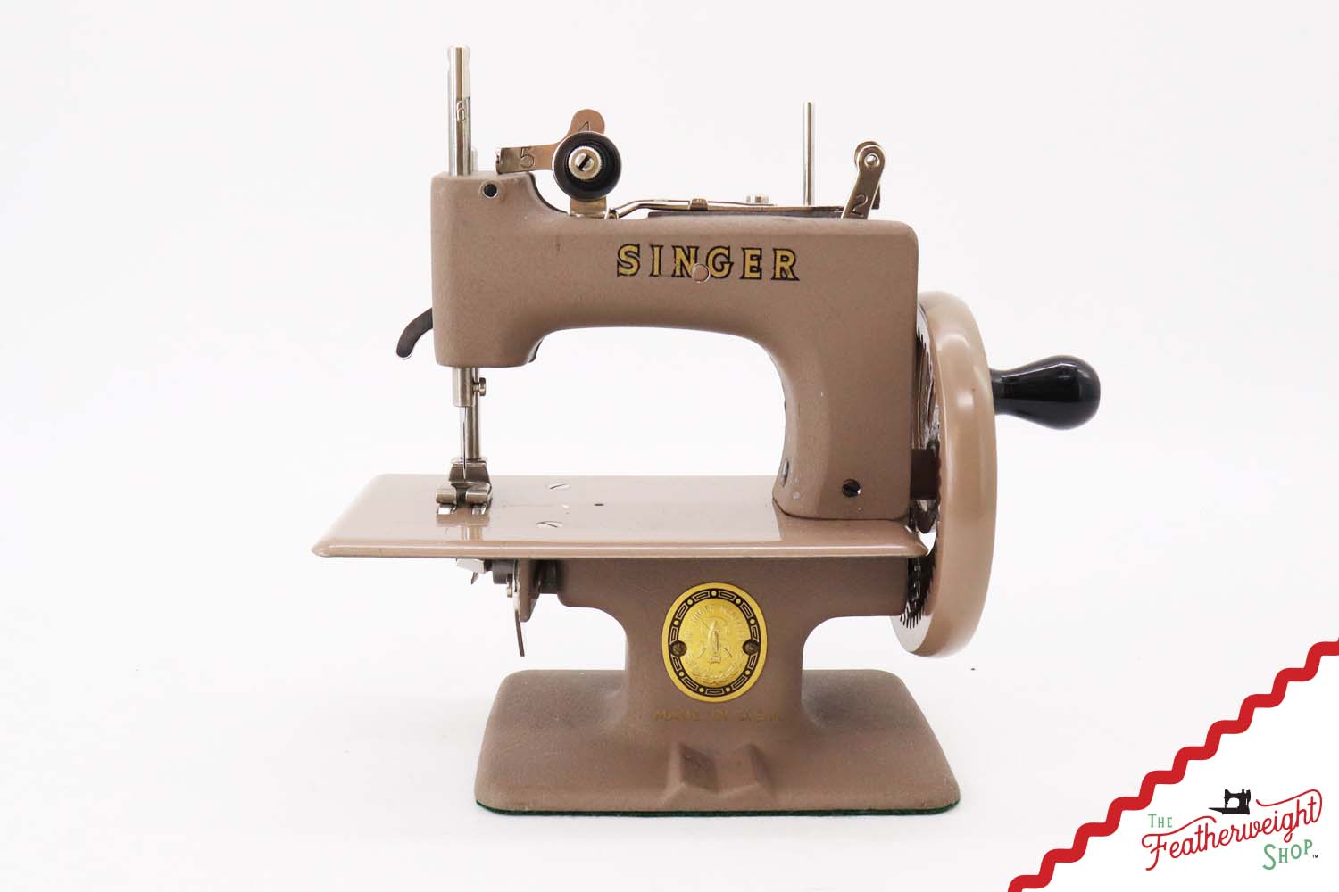 Singer Sewhandy Model 20, Warm Taupe - Made in U.S.A. Decal - Holiday Faire 2025