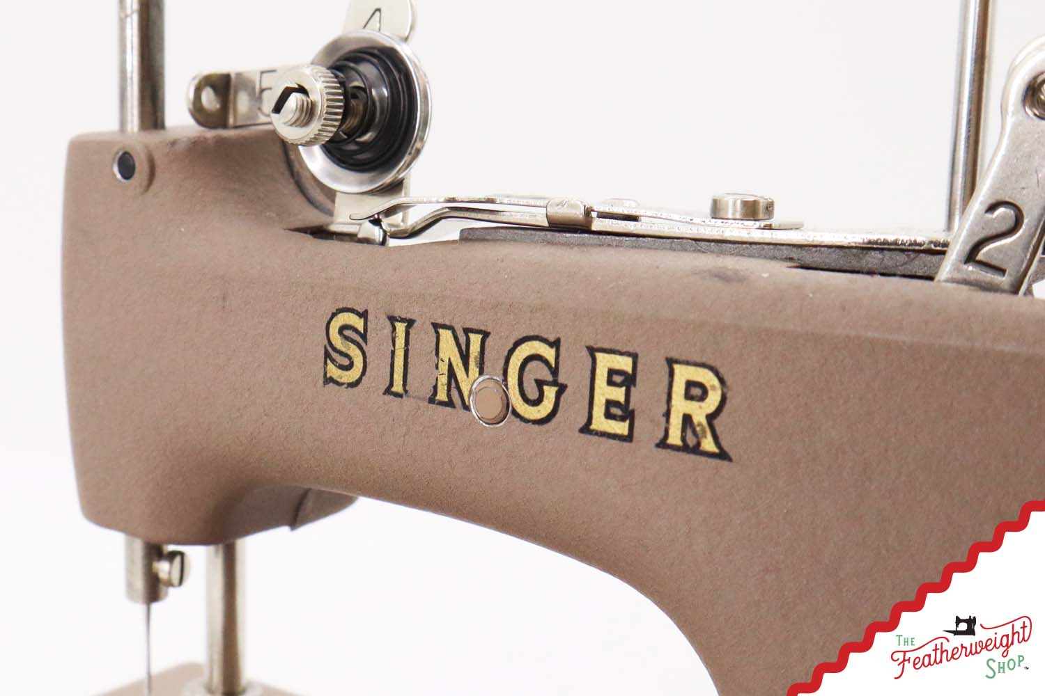 Singer Sewhandy Model 20, Warm Taupe - Made in U.S.A. Decal - Holiday Faire 2025