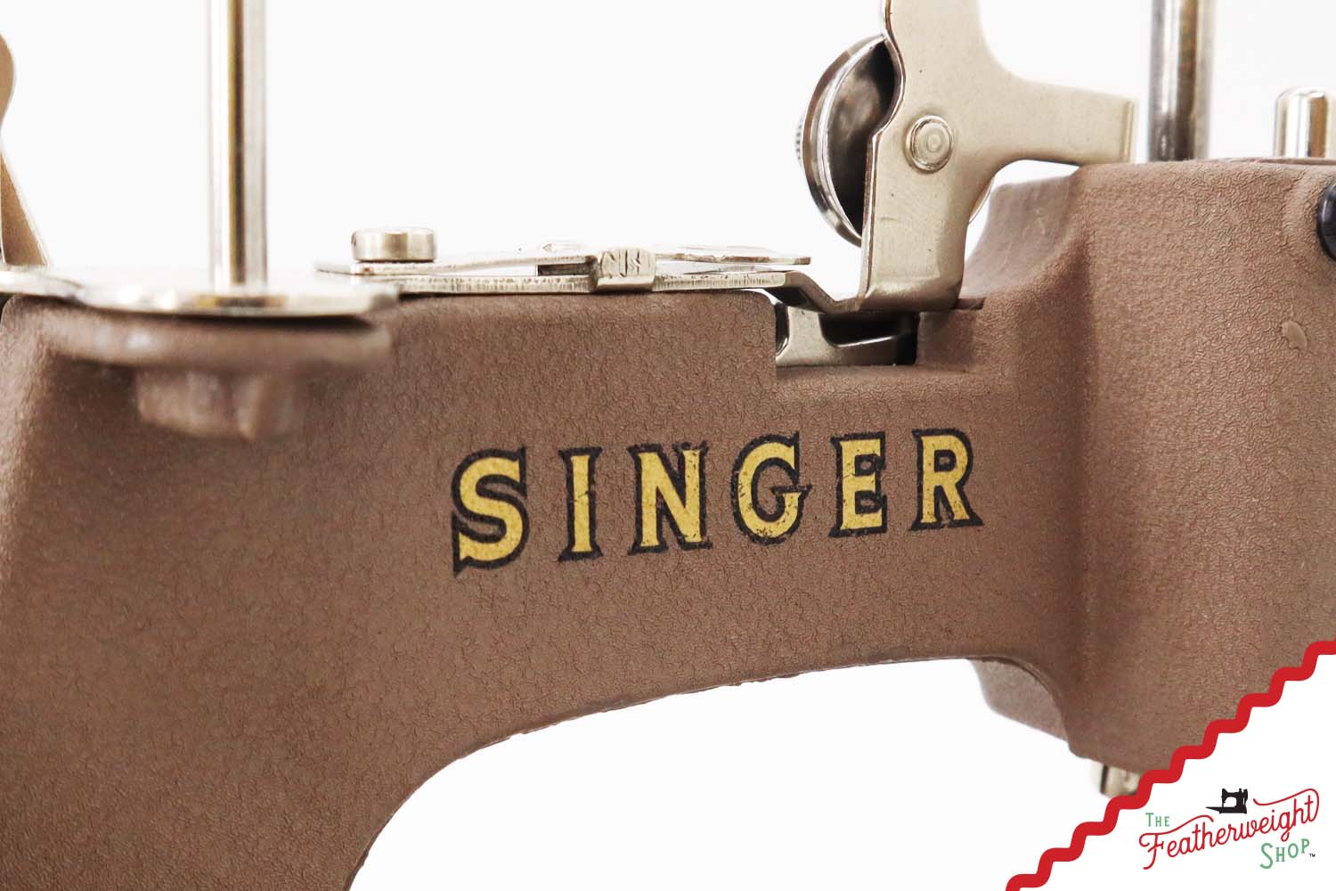 Singer Sewhandy Model 20, Warm Taupe - Made in U.S.A. Decal - Holiday Faire 2025
