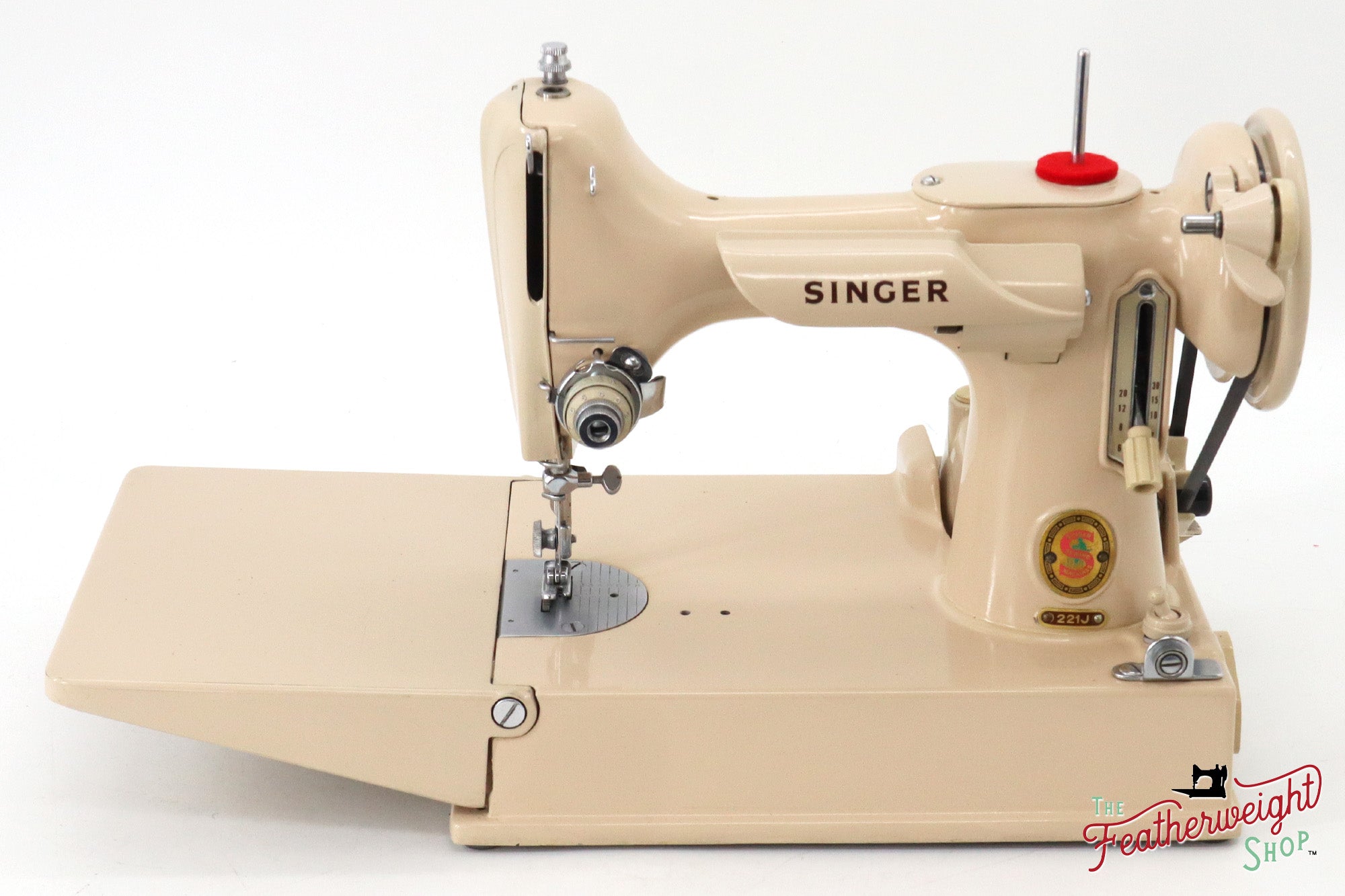 Singer Featherweight 221J Sewing Machine, Tan - JE1598**