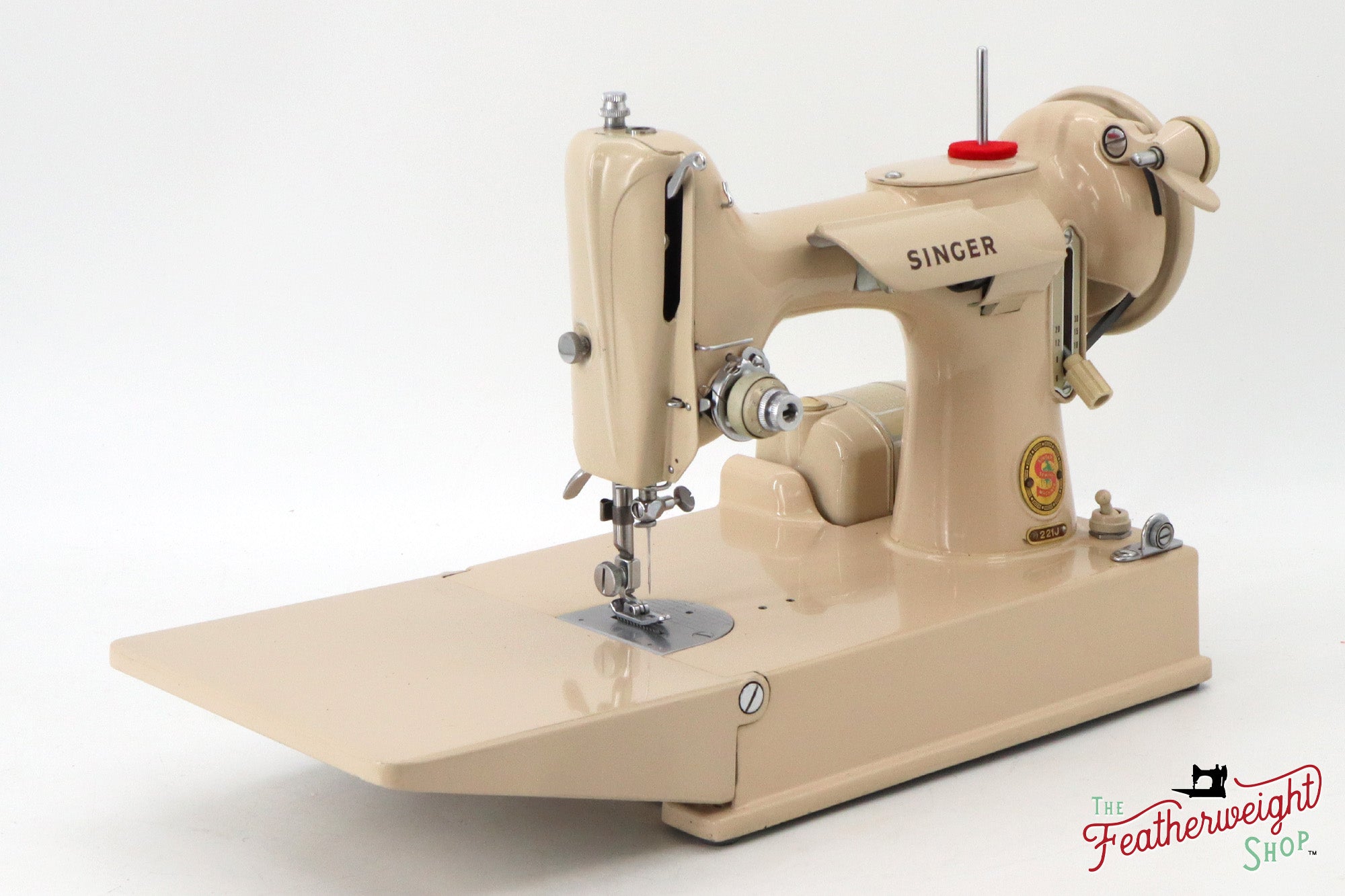 Singer Featherweight 221J Sewing Machine, Tan - JE1598**