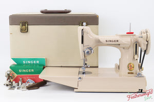 Singer Featherweight 221J Sewing Machine, Tan - JE1525**