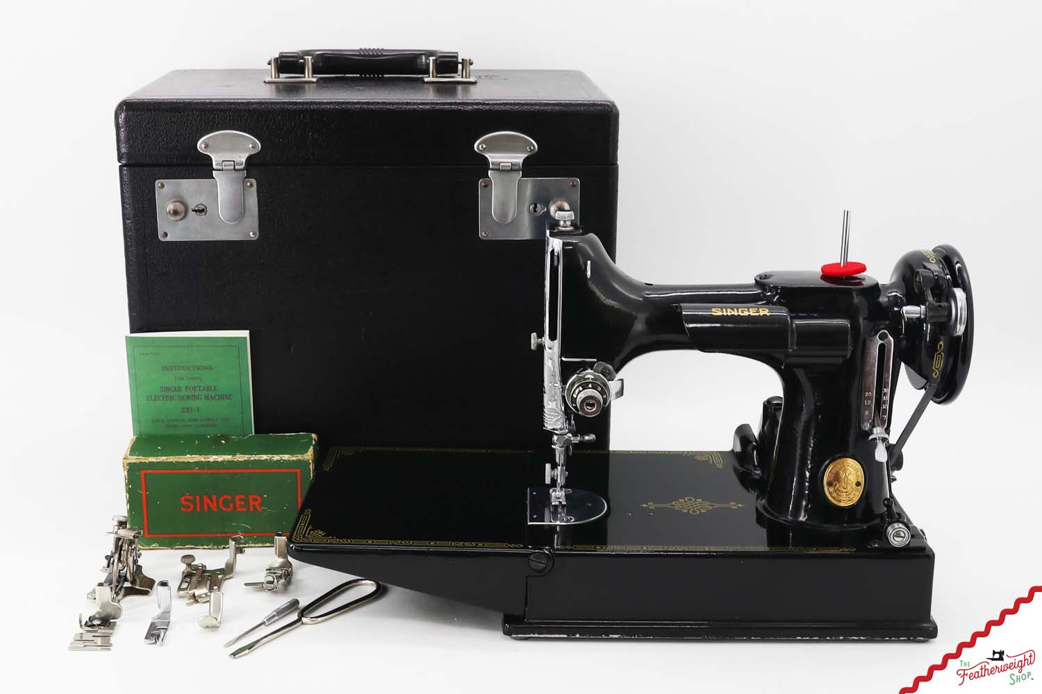 Singer Featherweight 221K Sewing Machine, EF1634** - 1949
