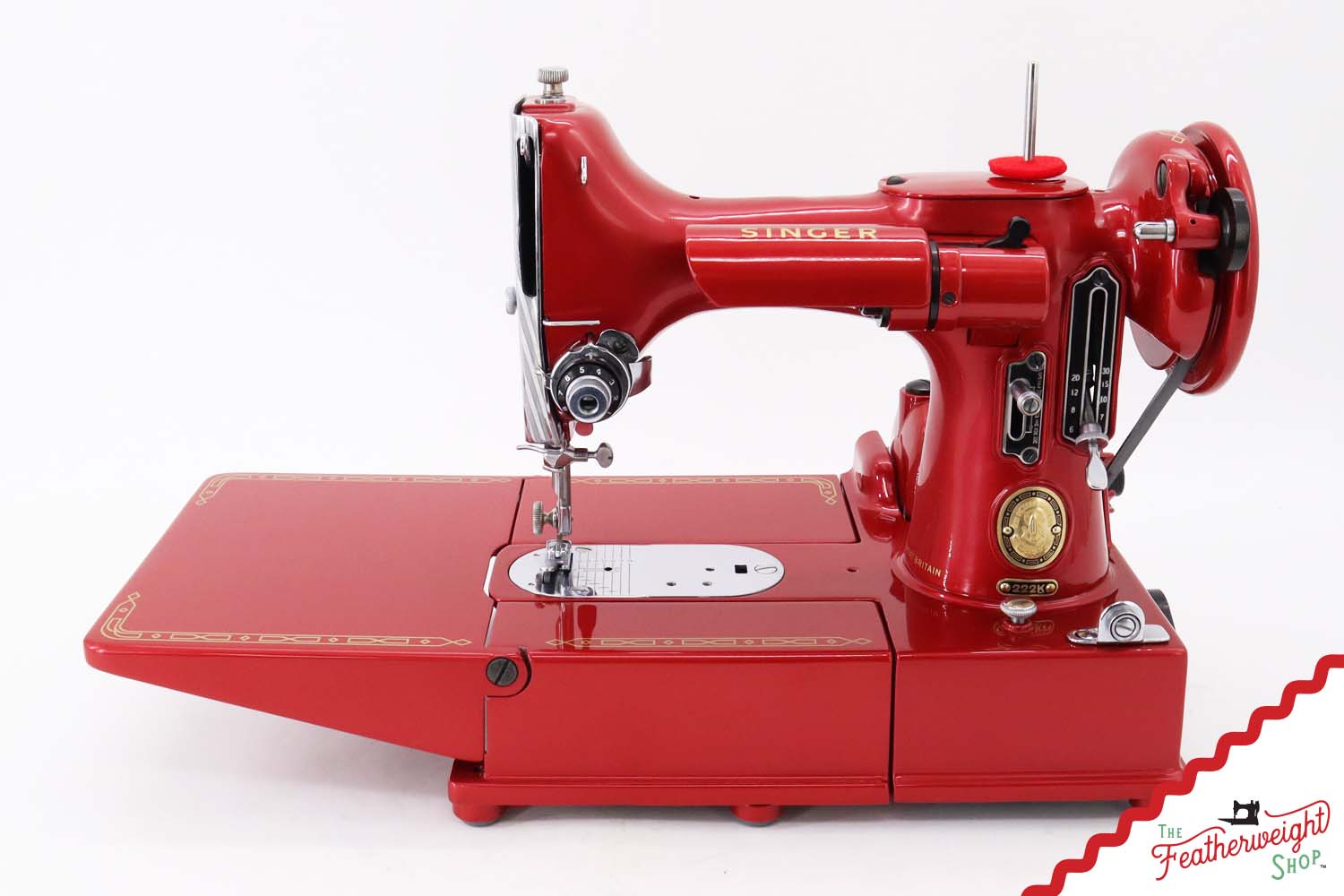 Singer Featherweight 222K - EP1310** - Fully Restored in Candy Apple Red