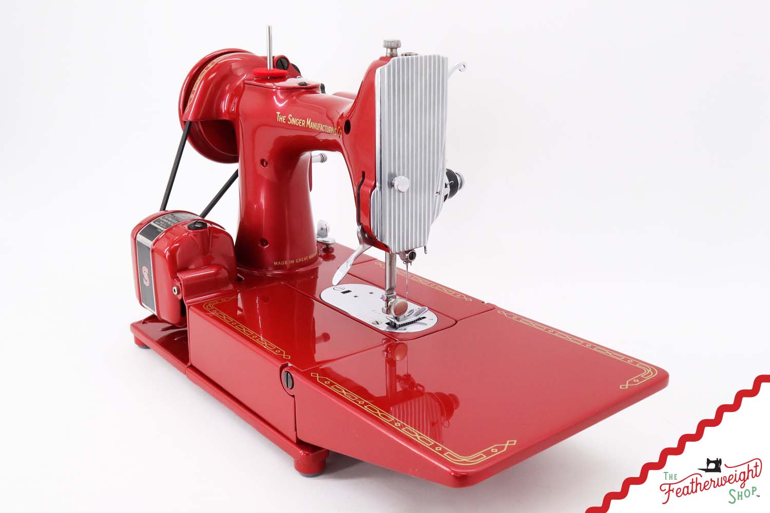 Singer Featherweight 222K - EP1310** - Fully Restored in Candy Apple Red